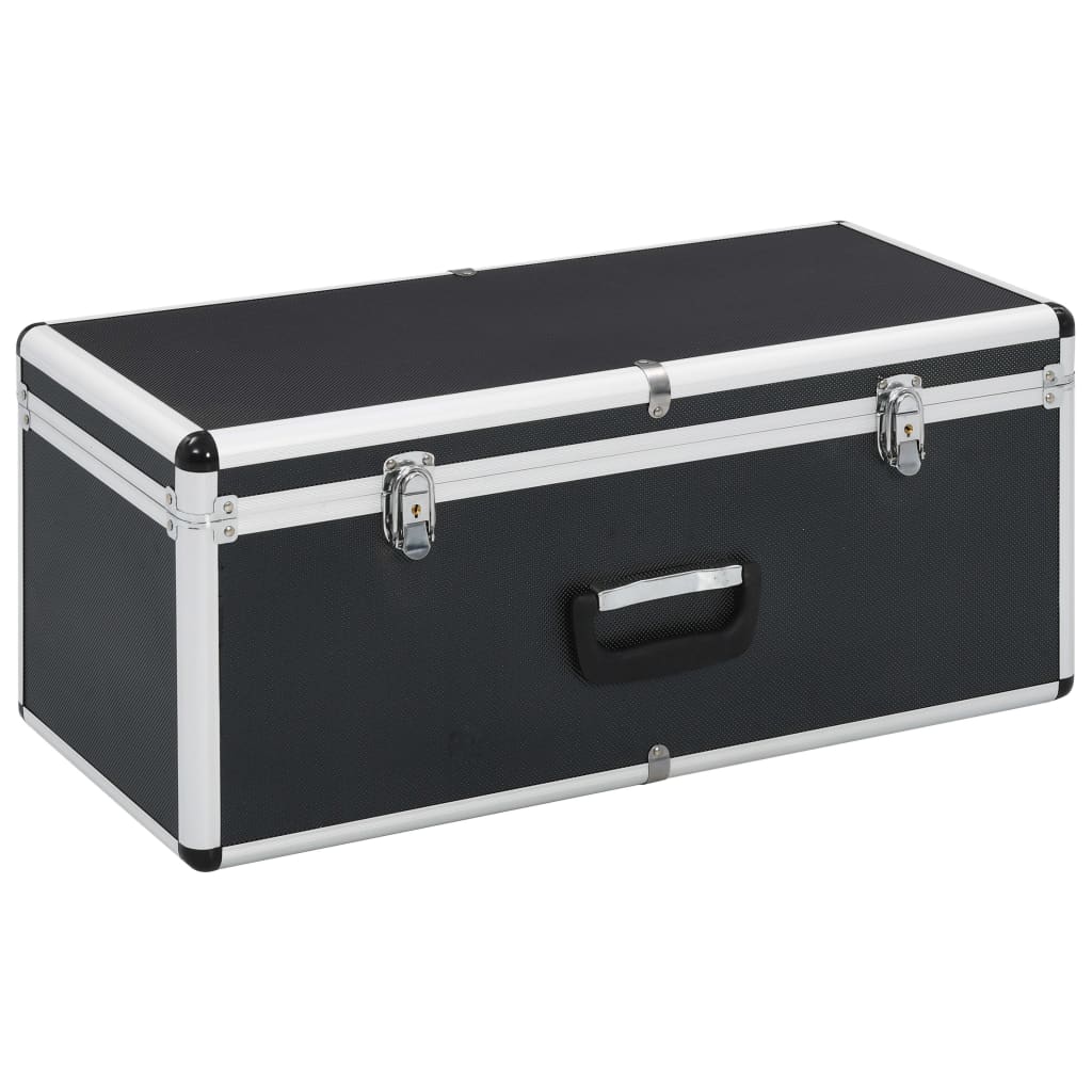 Vidaxl Storage cases 2 St Aluminum Black