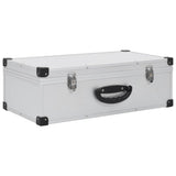 VIDAXL CD Suitcase pour 80 CDS Aluminium ABS Silver Colored