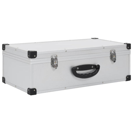 VIDAXL CD Suitcase pour 80 CDS Aluminium ABS Silver Colored
