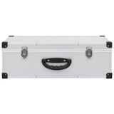 VIDAXL CD Suitcase pour 80 CDS Aluminium ABS Silver Colored