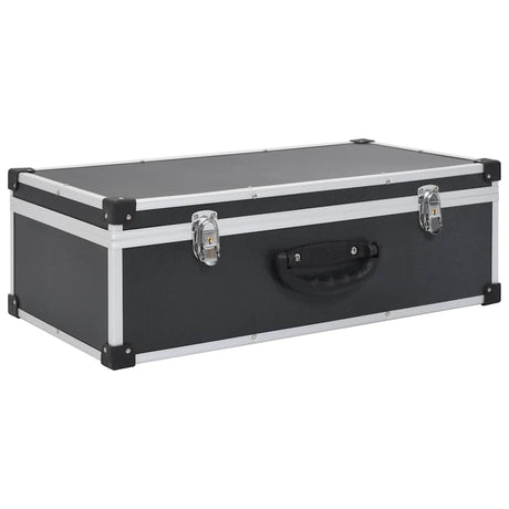 VIDAXL CD Suitcase pour 80 CDS Aluminium ABS noir