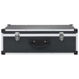 VIDAXL CD Suitcase pour 80 CDS Aluminium ABS noir