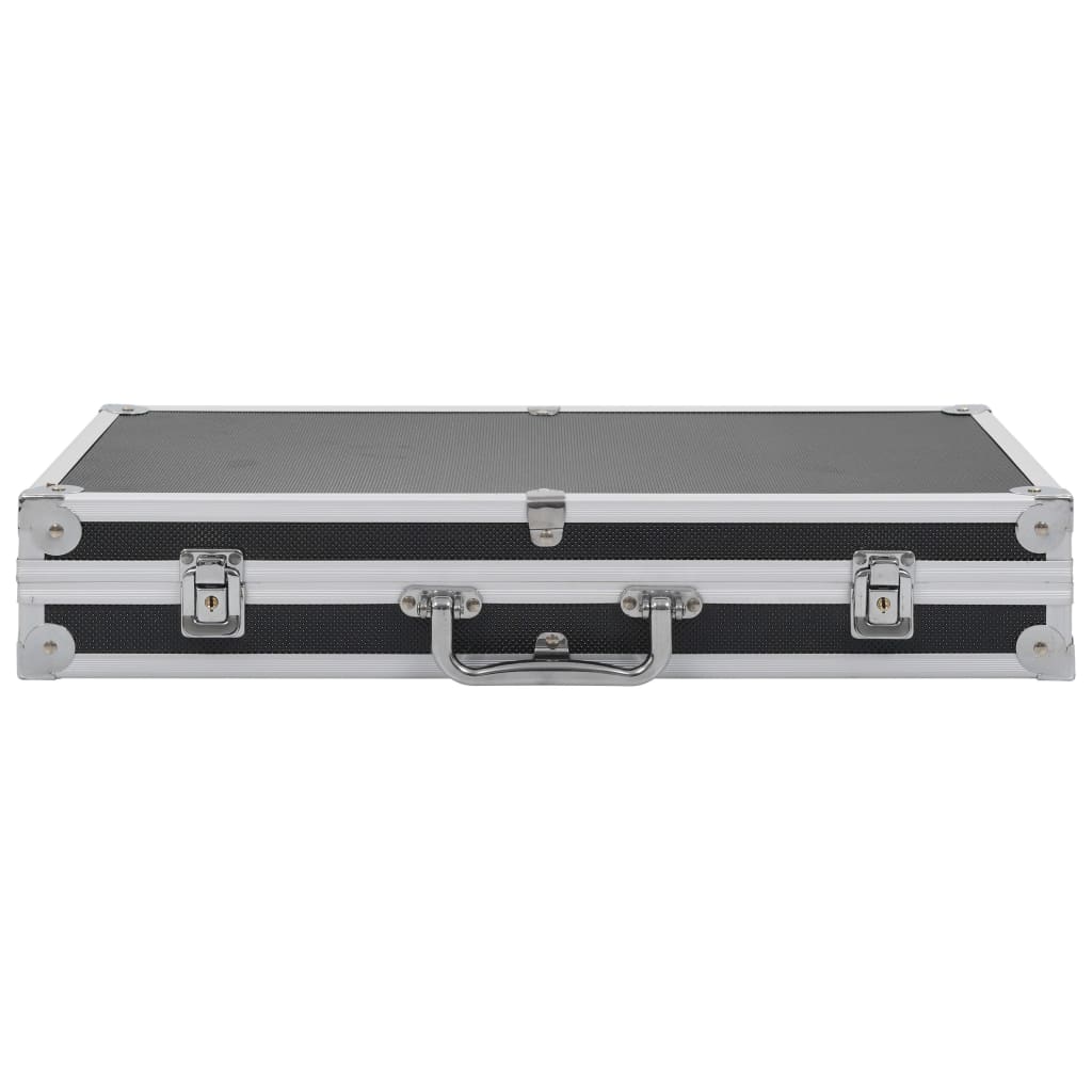 VidaXL Wapenkoffer Aluminum ABS Black