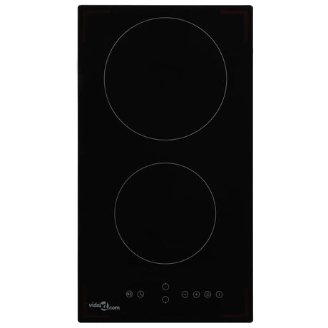 Vidaxl Ceramic Hob avec 2 zones de cuisson Contrôle tactile 3000 W