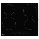 Vidaxl Ceramic Hob avec 4 zones de cuisson Contrôle tactile 6000 W