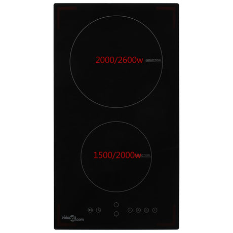 Vidaxl Induction Hob avec 2 zones de cuisson