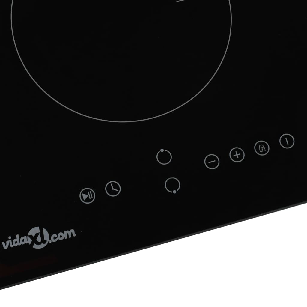 Vidaxl Induction hob with 2 cooking zones touch control 3500 W glass