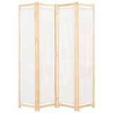 Vidaxl kamerscherm met 4 panelen 160x170x4 cm stof crème