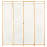 Vidaxl kamerscherm met 4 panelen 160x170x4 cm stof crème
