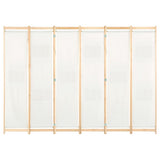 Vidaxl kamerscherm met 6 panelen 240x170x4 cm stof crème