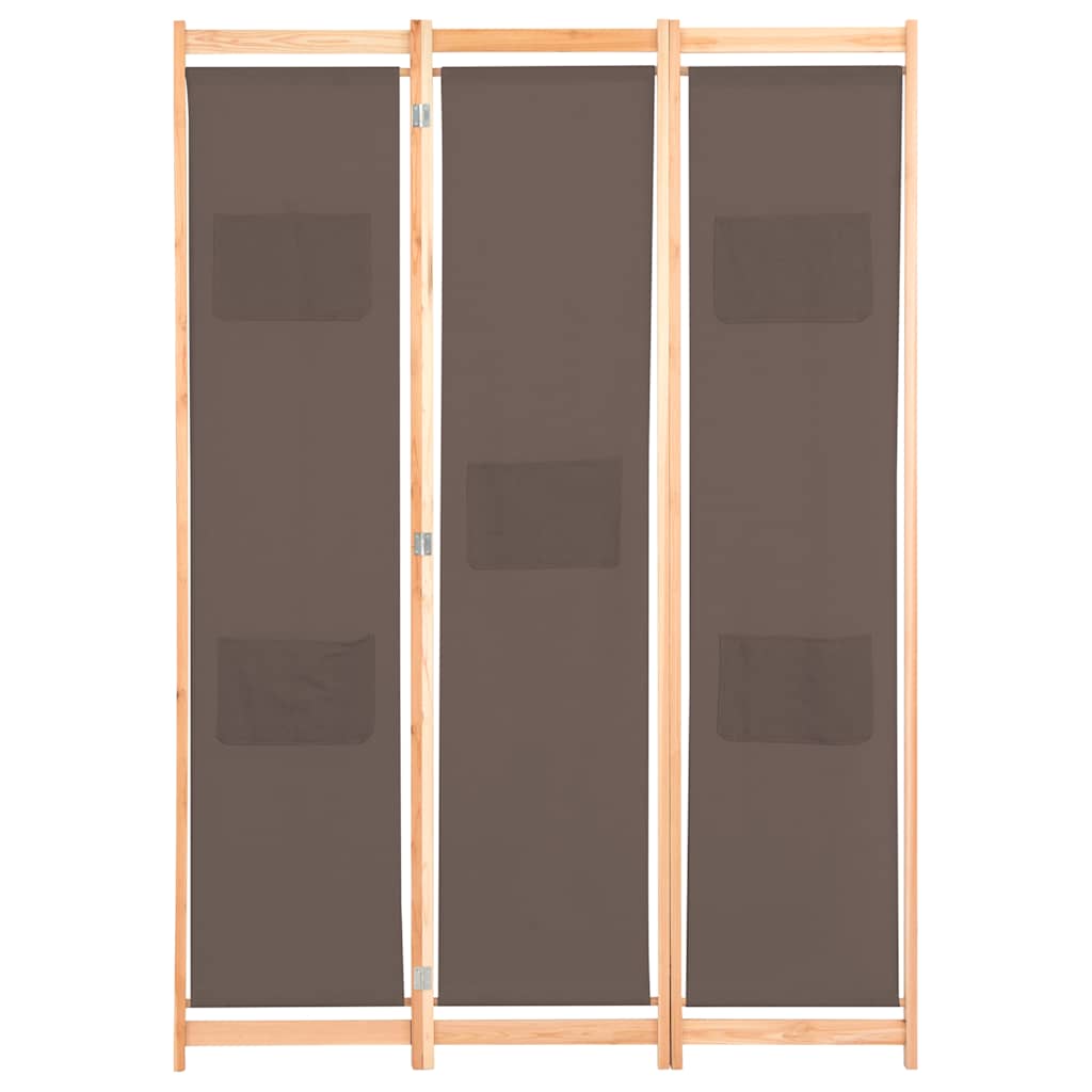Vidaxl kamerscherm met 3 panelen 120x170x4 cm stof bruin