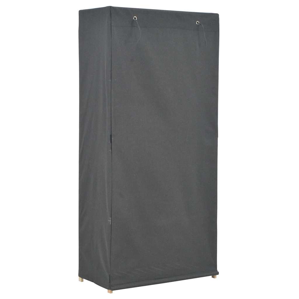 Vidaxl kledingkast 79x40x170 cm stof grijs