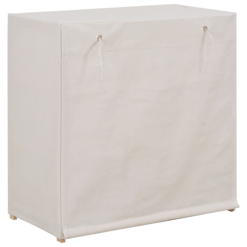 VidaXL shoe cabinet with cover 79x40x80 cm fabric white