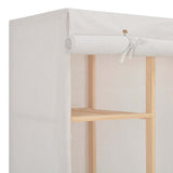 Vidaxl kledingkast 135x40x170 cm stof wit