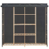Vidaxl kledingkast 173x40x170 cm stof grijs