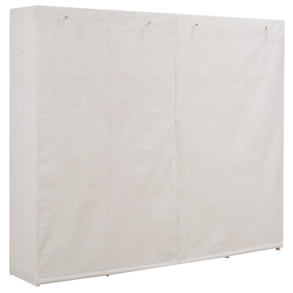 Vidaxl kledingkast 200x40x170 cm stof wit