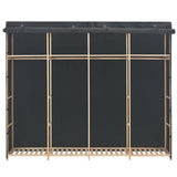 Vidaxl kledingkast 200x40x170 cm stof grijs