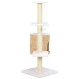 Vidaxl Cat Scratching Post avec sisal grattant une pile d'herbes marines