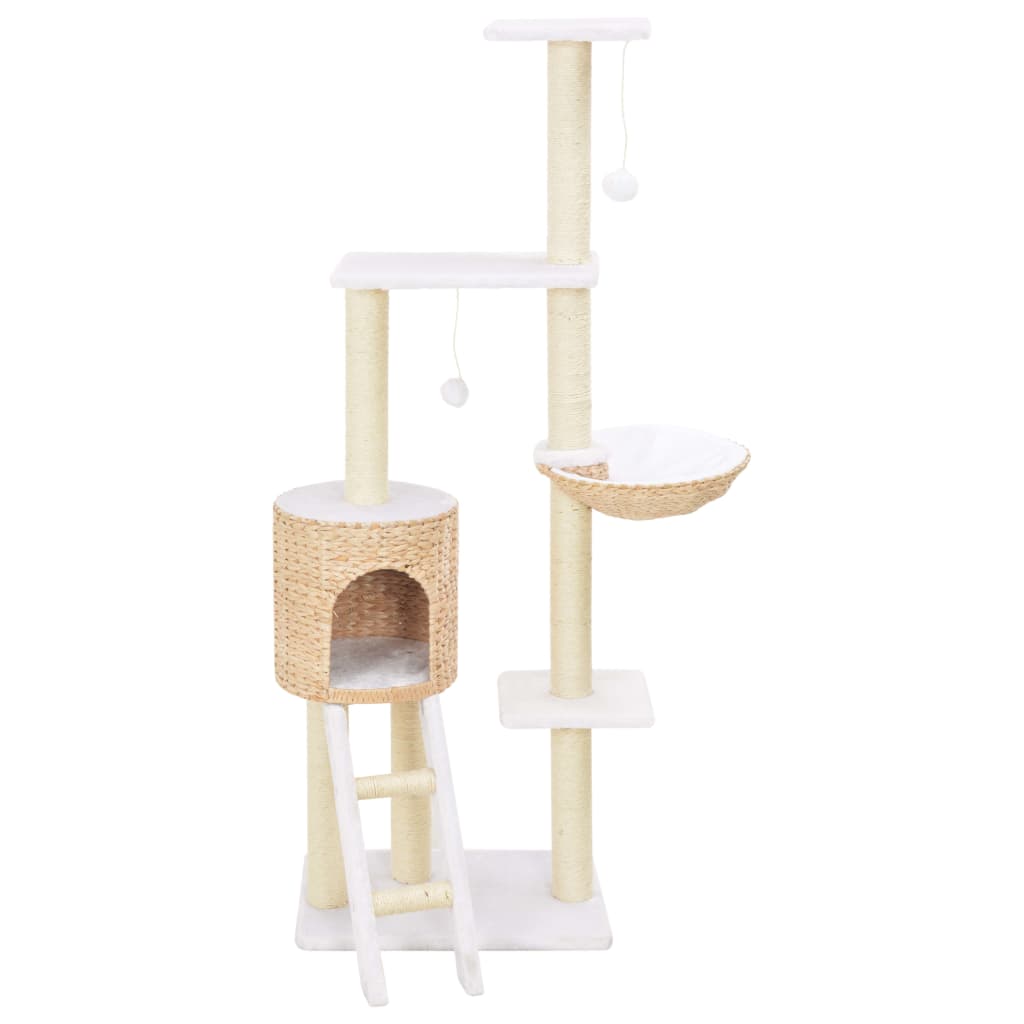 Vidaxl Cat Scratching Post avec sisal grattant une pile d'herbes marines