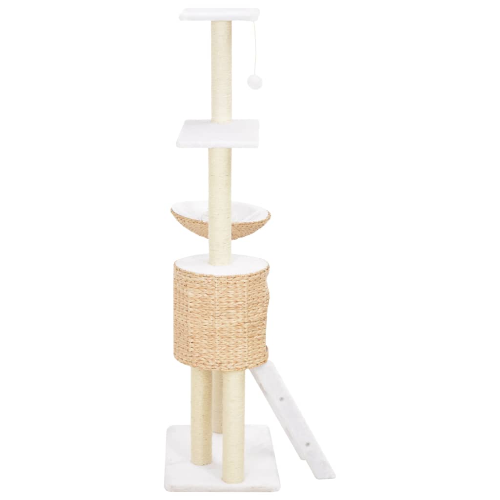 Vidaxl Cat Scratching Post avec sisal grattant une pile d'herbes marines