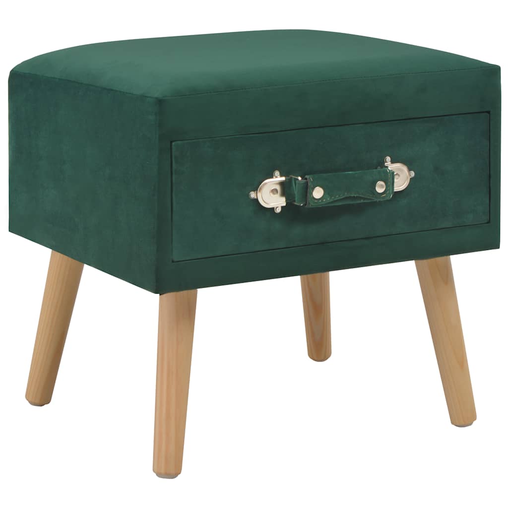 Vidaxl nachtkastje 40x35x40 cm fluweel groen