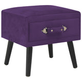 Vidaxl nachtkastje 40x35x40 cm fluweel donkerpaars