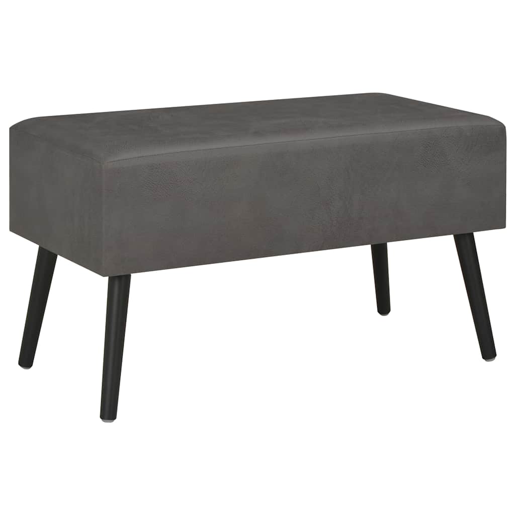 Vidaxl salontafel 80x40x46 cm kunstleer grijs