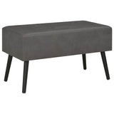 Vidaxl salontafel 80x40x46 cm kunstleer grijs