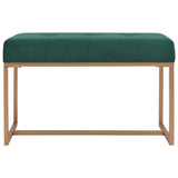 Vidaxl bankje 80 cm fluweel groen