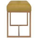 Vidaxl bankje 80 cm fluweel mosterdkleurig