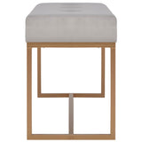 Vidaxl bankje 80 cm fluweel grijs