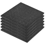 Vidaxl Valt Tile 6 St 50x50x3 cm gummi sort