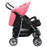 Vidaxl Twin Children of Steel Pink and Black