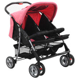 Vidaxl Twin Children of Steel Pink and Black