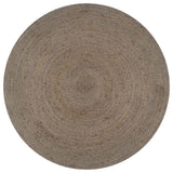 Vidaxl rug handmade around 150 cm jute gray
