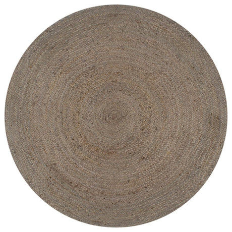 Vidaxl rug handmade around 150 cm jute gray
