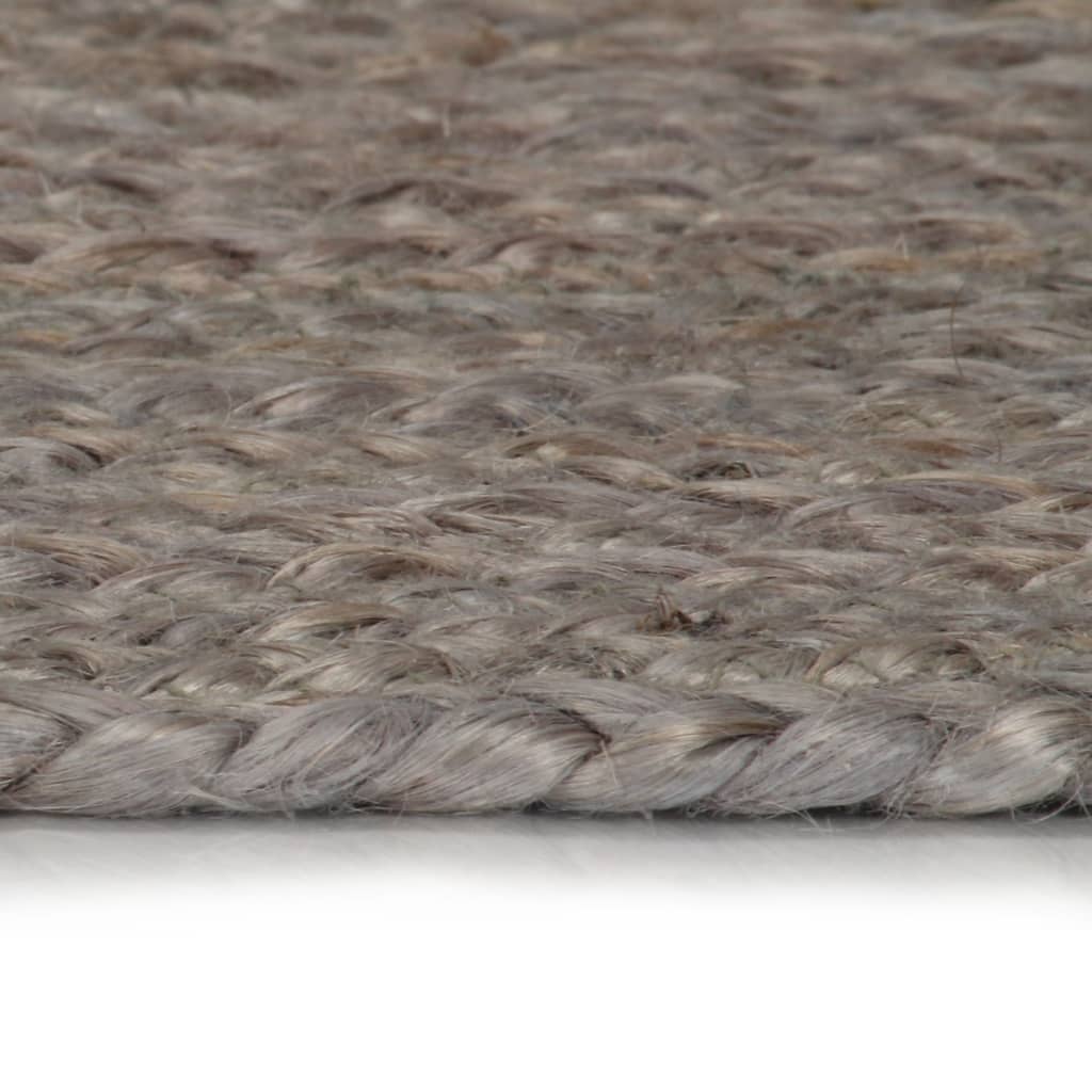 Vidaxl rug handmade around 150 cm jute gray