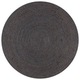 Vidaxl rug handmade around 90 cm jute dark gray