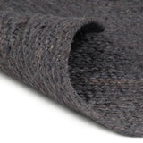 Vidaxl rug handmade around 90 cm jute dark gray