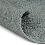 Vidaxl tapis fait à la main vers 150 cm de jute d'olive vert