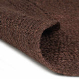 Vidaxl tapis fait à la main vers 150 cm de jute brun
