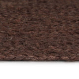 Vidaxl tapis fait à la main vers 150 cm de jute brun
