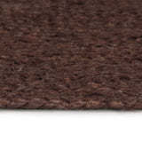 Vidaxl tapis fait à la main vers 150 cm de jute brun