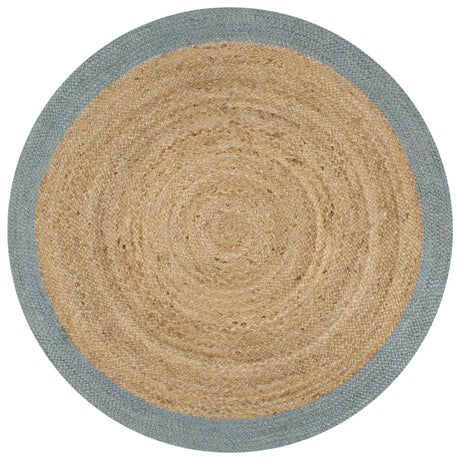 Viaxl tapis fait à la main avec une frontière d'olive 120 cm jute