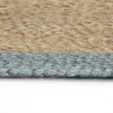 Viaxl tapis fait à la main avec une frontière d'olive 120 cm jute