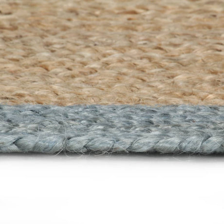 Viaxl tapis fait à la main avec une frontière d'olive 120 cm jute
