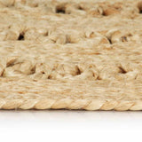 Viaxl tapis à la main 120 cm Jute tressée