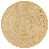 Vidaxl tapis à la main 150 cm jute tressée