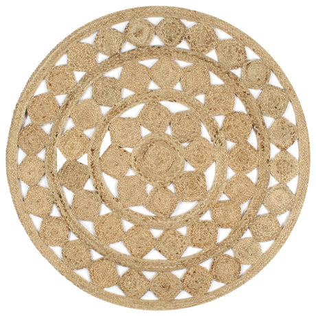 Viaxl tapis à la main 120 cm Jute tressée