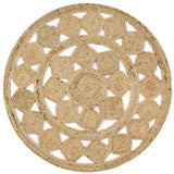 Vidaxl tapis à la main 150 cm jute tressée